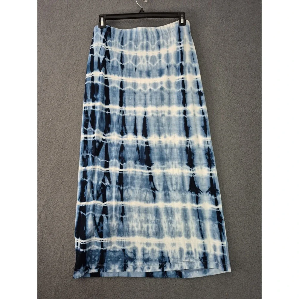 Karen Kane Pencil Skirt S Tie Dye Ombre Pattern Pull On Midi Stretch Lined NWOT